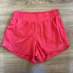 LULULEMON Hotty Hot 4” high rise shorts, size 8